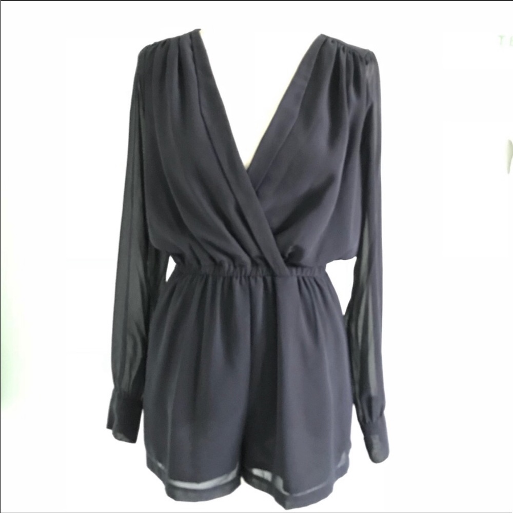 Bcbgeneration Long Sleeve Romper Women's M